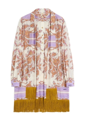 Valentino Garavani paisley-print mini dress - White