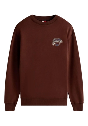 Tommy Jeans logo crew-neck sweater - Brown