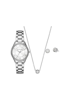 Michael Kors Lauryn 33mm watch set - White