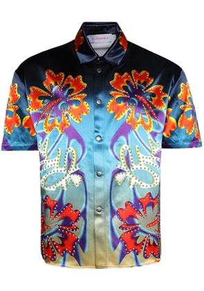 BLUEMARBLE Hibiscus floral-print shirt