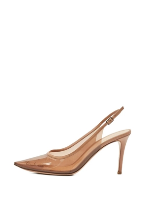 Gianvito Rossi Kyle pointed-toe slingbacks pumps - Brown