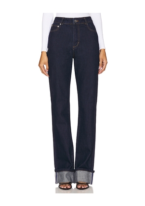 SEROYA Ashton High Rise Slim Flare Jeans in Denim-Dark. Size 24. Also in 25, 26, 27.