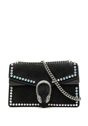 Gucci Pre-Owned 2016-2025 Small Suede Crystal Embellished Dionysus shoulder bag - Black