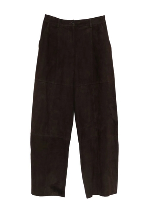 P.A.R.O.S.H. suede-leather trousers - Brown