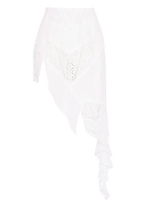 Amir Slama x Jade Picon asymmetric skirt - White