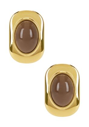 petit moments Ashley Earrings in Brown.