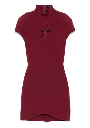 Mugler Star mini dress - Red