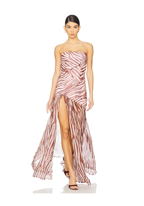 retrofete Nicole Dress in Brown. Size L. Also in S, XS.