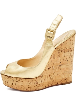 Christian Louboutin Pre-Owned leather sandals - Gold