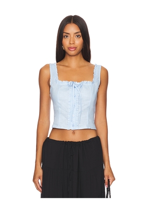 SNDYS x REVOLVE Cottage Top in Baby Blue. Size L. Also in M, XL, XS, XXL, XXS.