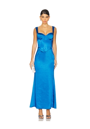 Runaway The Label Oura Maxi Dress in Royal. Size L. Also in M, S, XL/1X, XS.
