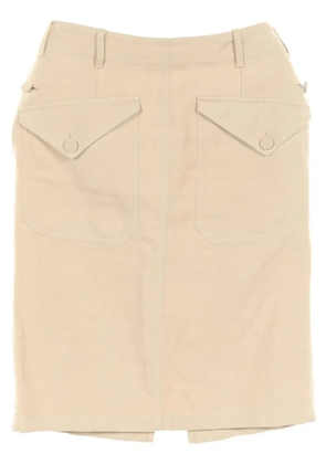 Hermès Pre-Owned 2010s linen skirt - Neutrals