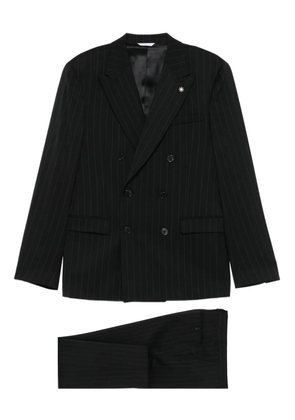 Manuel Ritz pinstripe blazer - Black