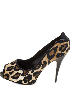 Giuseppe Zanotti Vintage 110mm leather heeled pumps - Brown