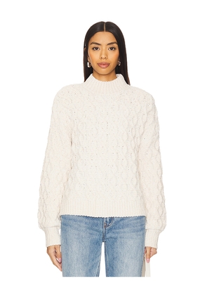 Sanctuary Cable Mock Neck Sweater in Beige. Size L. Also in XL.
