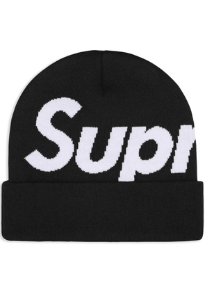 Supreme intarsia-logo beanie hat - Black