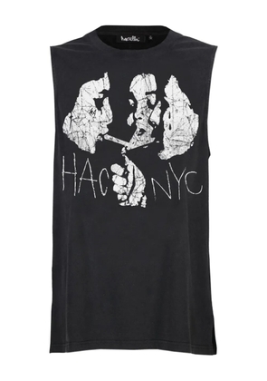 Haculla graphic-print sleeveless tank top - Black