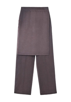 Sunnei layered wool trousers - Purple