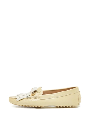 Tod's Vintage fringe-detail loafers - Neutrals