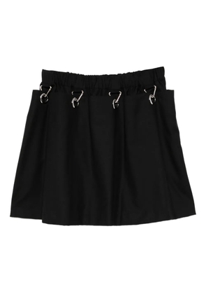 Noir Kei Ninomiya wool mini skirt - Black