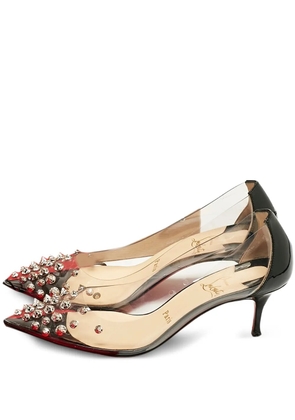 Christian Louboutin Pre-Owned Collaclou spiked leather pumps - White