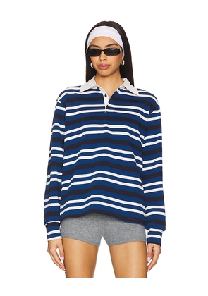 superdown Sashia Polo Top in Navy. Size L. Also in M, S, XL, XS, XXS.