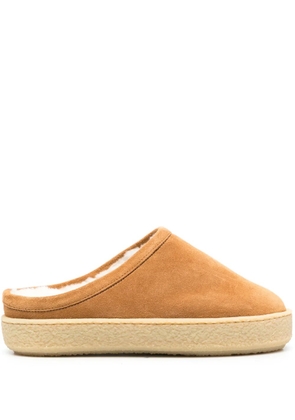ISABEL MARANT Fozee suede flatform mules - Brown