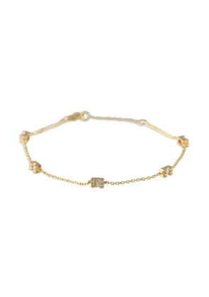 LB Exclusive 14K gold Station diamond bracelet - Yellow