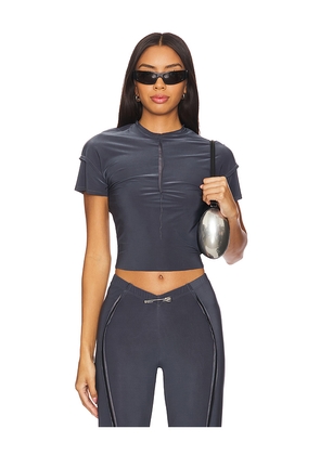 SAMI MIRO VINTAGE x REVOLVE Open Seam Mini Tee in Black. Size M. Also in XS.