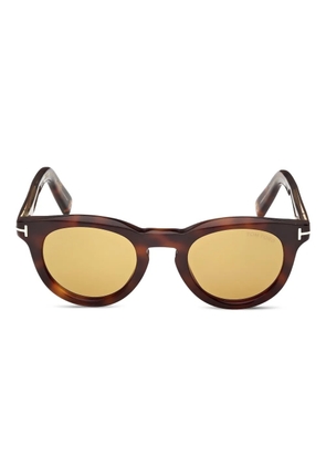 TOM FORD Eyewear tortoiseshell-effect sunglasses - Brown