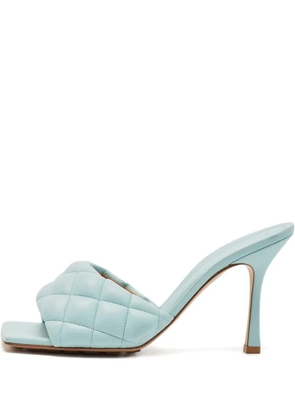 Bottega Veneta Pre-Owned 100mm quilted leather sandals - Blue