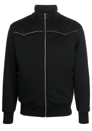 Palm Angels monogram-appliqué track jacket - Black