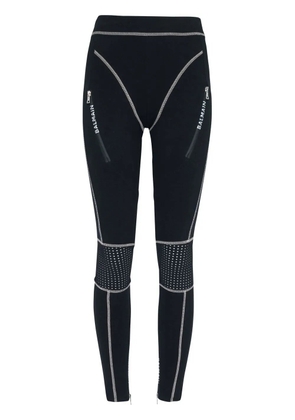 Balmain contrast stitch leggings - Black