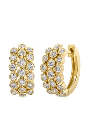Anita Ko 18K yellow gold diamond huggie earrings