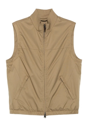 Canali zip-fastening gilet - Green