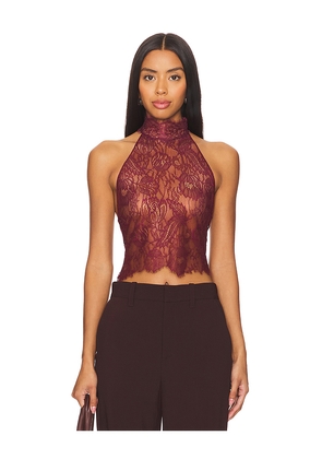 retrofete Violet Top in Wine. Size L. Also in XL.