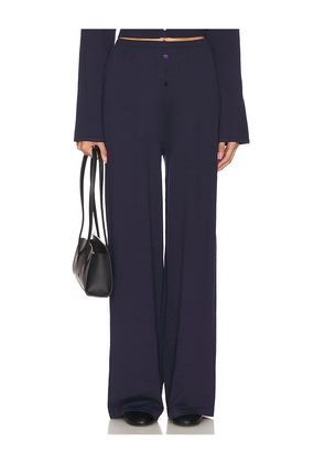 SNDYS X REVOLVE August Button Pants in Navy. Size L. Also in M, S, XL, XS, XXS.