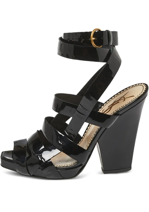 Saint Laurent Pre-Owned 115mm wrap sandals - Black