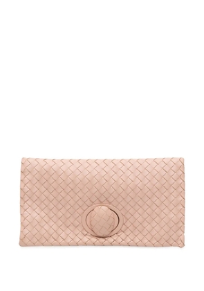 Bottega Veneta Pre-Owned 2012-2025 Nappa Intrecciato Turn Lock clutch bag - Pink
