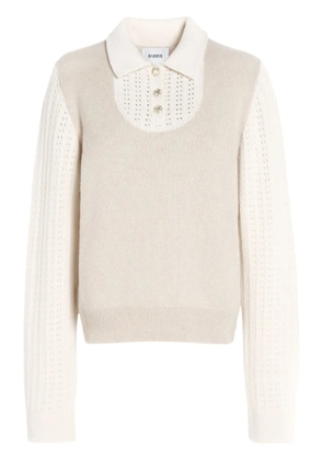 Barrie B-logo sweater - Neutrals