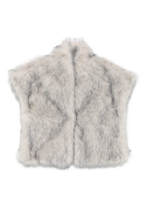 Liviana Conti faux fur scarf - Grey