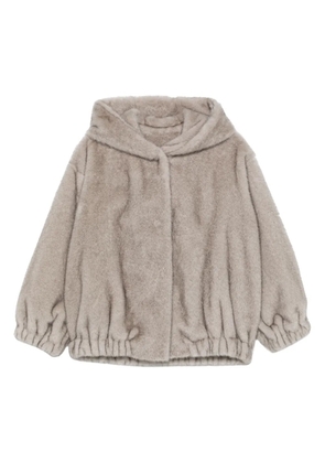 Antonelli hooded elasticated-hem jacket - Neutrals