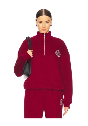 SEROYA x REVOLVE Asbury Sweatshirt in Burgundy. Size L. Also in S.