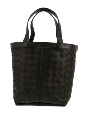 Bottega Veneta Pre-Owned Flip Flap intrecciato-leather tote bag - Black