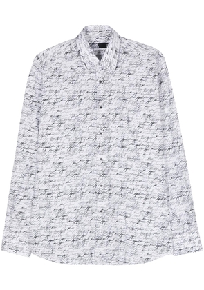Karl Lagerfeld logo-print cotton shirt - White