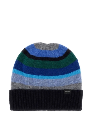 Paul Smith striped wool hat - Blue