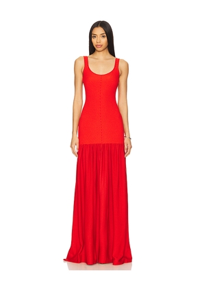 retrofete Kennedi Knit Dress in Red. Size L. Also in M, XS.
