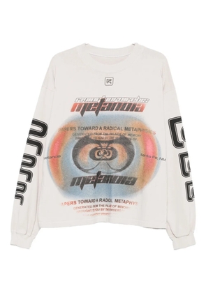 RRR123 graphic-print long-sleeve t-shirt - GREY