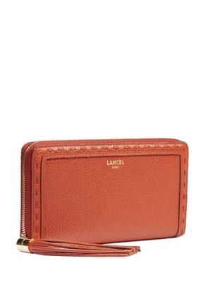 Lancel tassel zip-around wallet - Orange