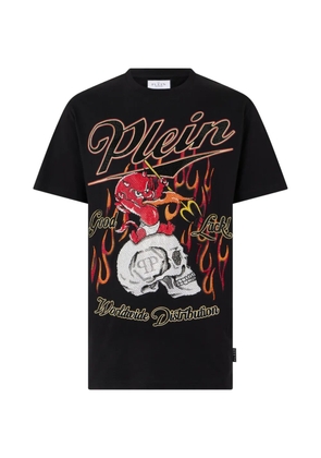 Philipp Plein rhinestone-print T-shirt - Black